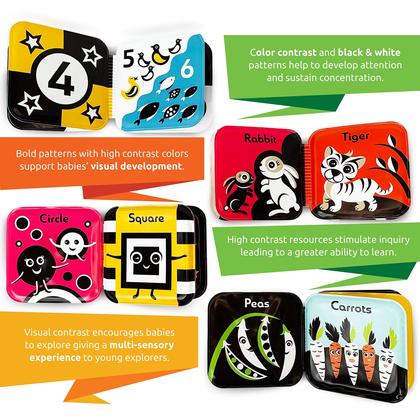 Imagem de Livros de banho BabyBibi Floating High Contrast Black White 3 ou mais meses