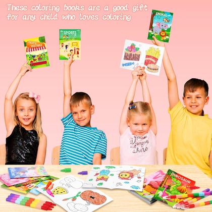 Imagem de Livros de colorir Ben Louis para crianças com conjunto de 24 lápis empilháveis