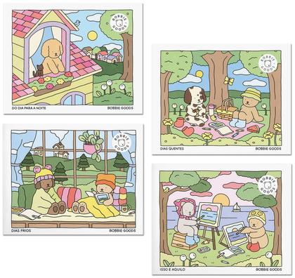 Imagem de Livros de Colorir Bobbie Goods Oficial - Dias Quentes + Do Dia Para A Noite + Isso E Aquilo + Dias Frios