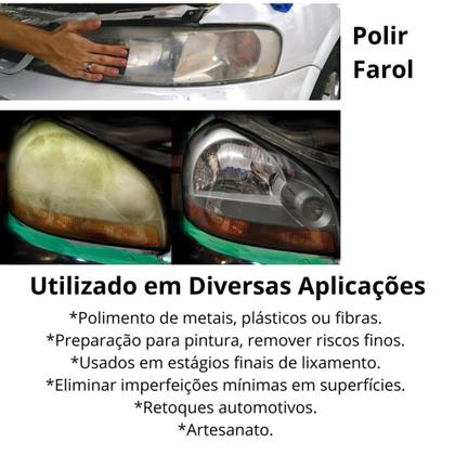 Lixa 2000 d'água Kit 10 Folhas Grão Polimento Lixamento Acabamento Carbeto Silício D'agua Lixas - Aeme Imagem de Lixa 2000 d'água Kit 10 Folhas Grão Polimento Lixamento Acabamento Carbeto Silício D'agua Lixas