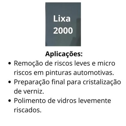 Imagem de Lixa 320 500 1000 2000 2500 Kit 2 De Cada Lixamento Polimento Acabamento Plásticos Metal