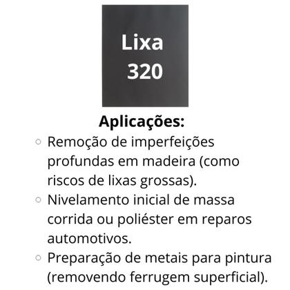 Imagem de Lixa 320 500 1000 2000 2500 Kit 2 De Cada Lixamento Polimento Acabamento Plásticos Metal