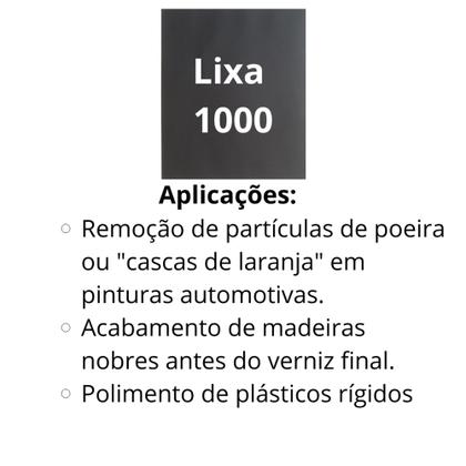 Imagem de Lixa 320 500 1000 2000 2500 Kit 2 De Cada Lixamento Polimento Acabamento Plásticos Metal