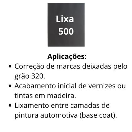 Imagem de Lixa 320 500 1000 2000 2500 Kit 2 De Cada Lixamento Polimento Acabamento Plásticos Metal