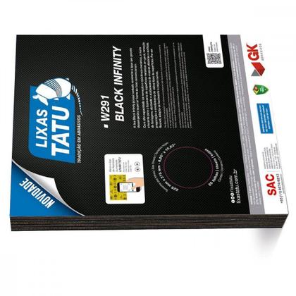 Imagem de Lixa Black Infinity Tatu 150 Agua/Ferro/Massa - Kit C/25 Peca