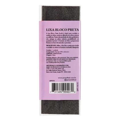 Imagem de Lixa Bloco Preta 3 Faces LBP01B - ProArt