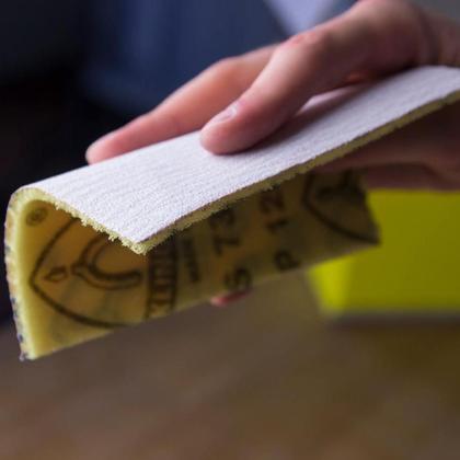 Imagem de Lixa Com Espuma Ou Espuma Abrasiva Grão 320 Para Pinturas, Verniz, Massa