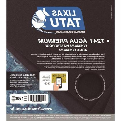 Imagem de Lixa Dagua Tatu 120 Hidrolix T24501200050 - Kit C/50