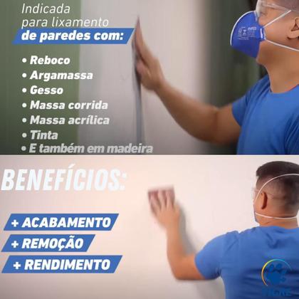 Imagem de Lixa De Massa E Madeira Parede Remoção Grãos Cascalhos 60 80 100 120 150 180 220 Tigre 50 Unidades