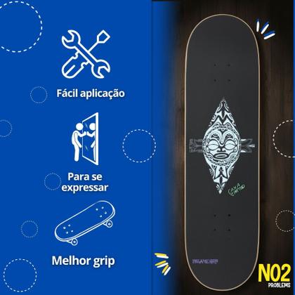Imagem de Lixa de Skate e Patinete Autoadesiva Emborrachada  Alta Aderência, Durabilidade, Conforto e Estilo