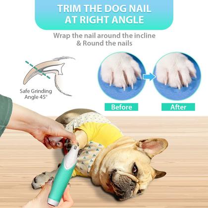 Imagem de Lixa de Unhas Elétrica Recarregável para pets Com cortador 