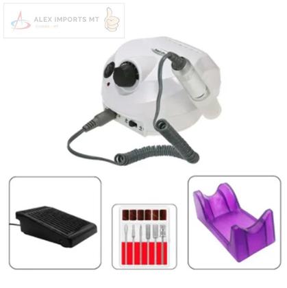 Imagem de Lixa Elétrica Unha Porquinho Nail Drill Pedal Lançamento