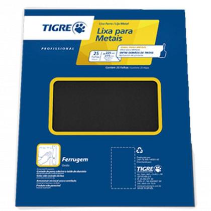 Imagem de Lixa Ferro 22,5X27,5cm Nº 100 - Tigre :: Balaroti