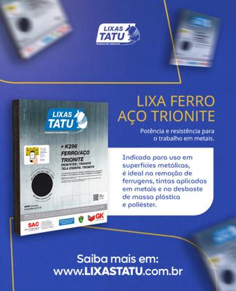 Imagem de Lixa Ferro Aço Remoção de ferrugens, tintas aplicadas em metais, desbaste de massa Kit c/ 05 Folhas