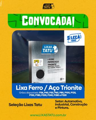 Imagem de Lixa Ferro Aço Remoção de ferrugens, tintas aplicadas em metais, desbaste de massa Kit c/ 05 Folhas