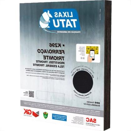 Imagem de Lixa Ferro Tatu 220 - Pacote Com 25 Folhas - Kit C/25 Pecas