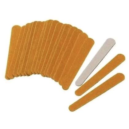 Imagem de Lixa mini parda para unhas   pacote c/100 unidades
