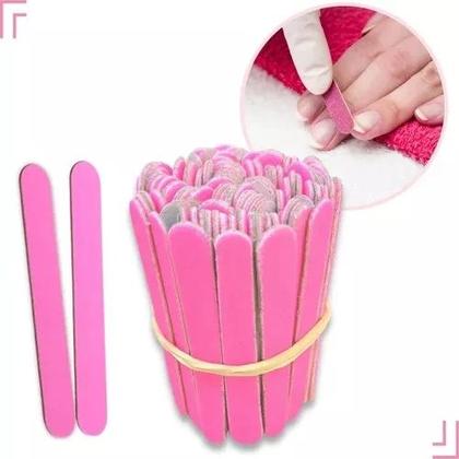 Imagem de Lixa Mini Rosa para as Unhas  PCT 100Un.