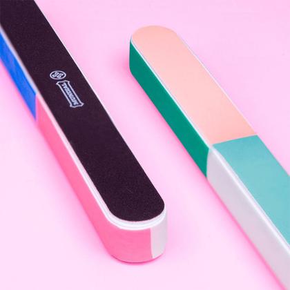 Imagem de Lixa Polidora Polir Polimento Brilho Unhas 7 Faces Mundial