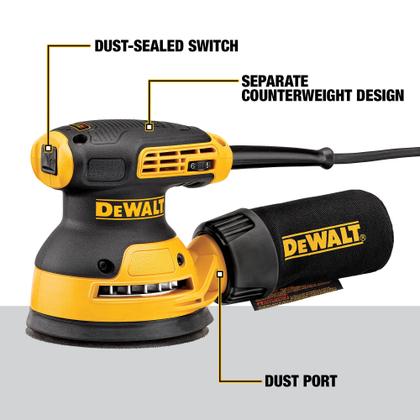 Imagem de Lixadeira de órbita aleatória DEWALT DWE6423 125 mm com velocidade variável