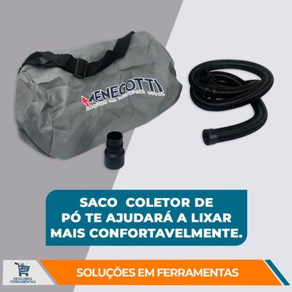 Imagem de Lixadeira de Parede e Teto 800W Menegotti MLP800H Com LED e Aspirador
