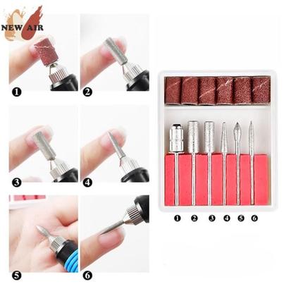 Imagem de Lixadeira de unha eletrica com 12 acessorios profissional lixa automatica manicure pedicure lixador kit gel nail design