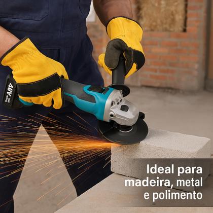 Imagem de Lixadeira Esmeriladeira Angular Portátil 48v 2 Baterias
