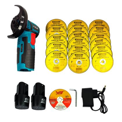 Imagem de Lixadeira Esmerilhadeira Angular 12v com 20 Discos de Corte Acabamentos Bateria