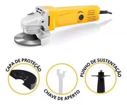 Imagem de Lixadeira Esmerilhadeira  Angular Pequena 700w Disco 115mm