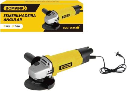 Imagem de Lixadeira Esmerilhadeira Angular Potencia 710W Com chave de aperto Protetor e Manopla 220v