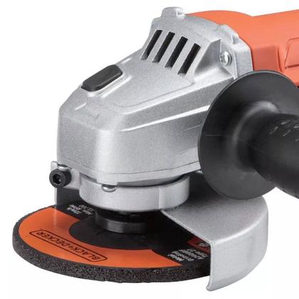 Imagem de Lixadeira Esmerilhadeira Angular Potente 4.1/2 650w 110v Black+Decker Com 5 Discos