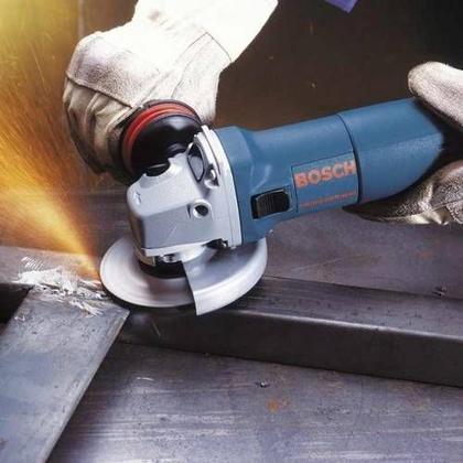 Imagem de Lixadeira Esmerilhadeira Angular Profissional Bosch 4.1/2 Pol 670W GWS 6-115 110v + Kits