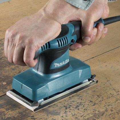 Lixadeira Orbital Industrial 180W Ideal para Madeira Com 6 Folhas