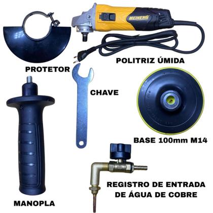Imagem de Lixadeira Politriz Eletrica Úmida 4 Pol 110v 950w Profissional