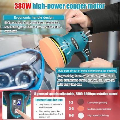 Imagem de Lixadeira portátil sem fio recarregável