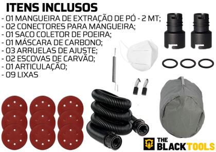 Imagem de Lixadeira Profissional Parede E Teto Led 750w Com Aspiração The Black Tools