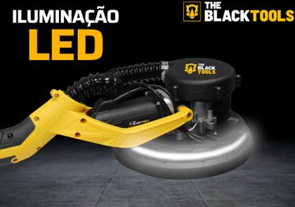 Imagem de Lixadeira Profissional Parede E Teto Led 750w Com Aspiração The Black Tools
