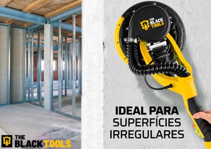 Imagem de Lixadeira Profissional Parede E Teto Led 750w Com Aspiração The Black Tools