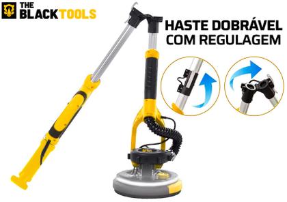 Imagem de Lixadeira Profissional Parede E Teto Led 750w Com Aspiração The Black Tools