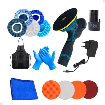 Imagem de Lixadeira Roto Orbital Politriz Automotiva C/ Acessórios 24V