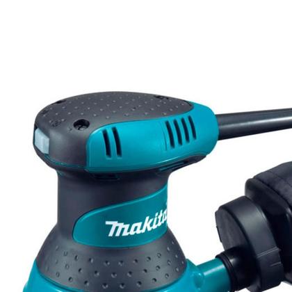 Imagem de Lixadeira Roto Orbital125Mm Industrial 300W Com Lixa Saco Coletor BO5030 110V Makita