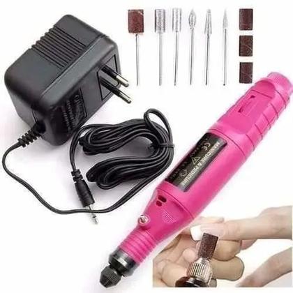 Imagem de Lixadeira Unha Lixa Elétrica Bloco Motor Bivolt profissional.