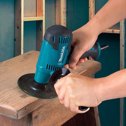 Imagem de Lixadeira Vertical Industrial 440W Com Disco de Plástico Lixa Punho Chave GV5010 220V Makita