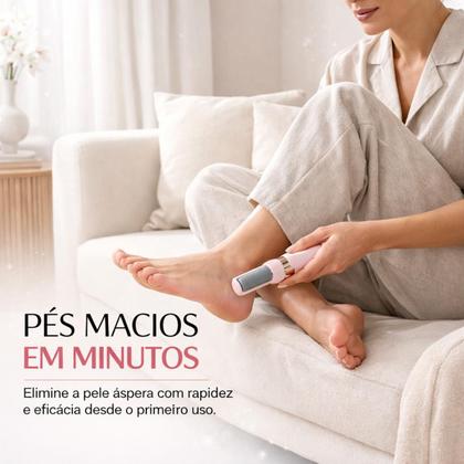 Imagem de Lixador Elétrico para Pés Removedor de Calosidades Profissional Recarregável para Cuidado dos Pés