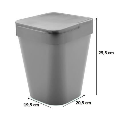 Imagem de Lixeira 5 Litros Com Tampa de Pia Banheiro Izzy - LX 115 - Ou