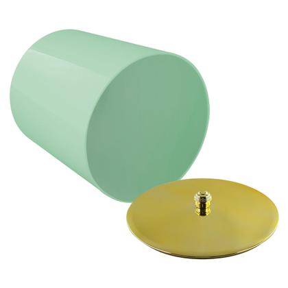 Imagem de Lixeira 5 Litros Com Tampa Dourada Ultimo Detalhes