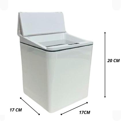 Imagem de Lixeira 6 Litros Automática C/ Sensor Recarregàvel Via USB Cozinha