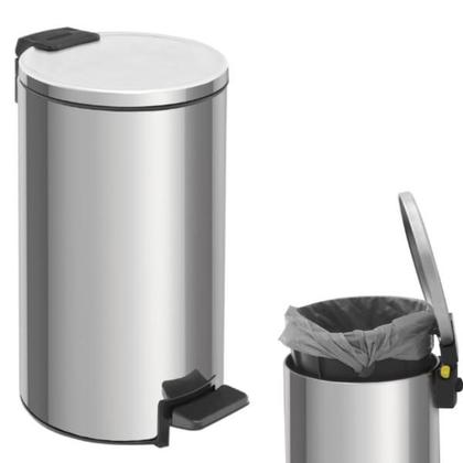 Imagem de Lixeira Aço Inox 5 Litros Tramontina Loop Cor Prateado