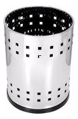 Imagem de Lixeira Aço Inox Casa Ou Escritório 22 Litros Telada