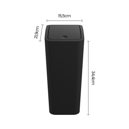 Imagem de Lixeira Astra LTC2 com Tampa Click 8L Retangular
